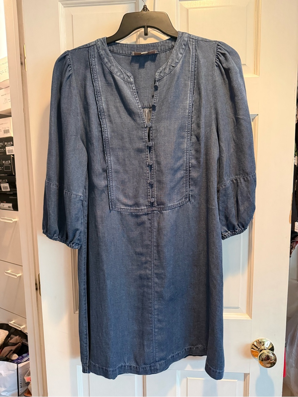Denim Tunic Dress - Blue